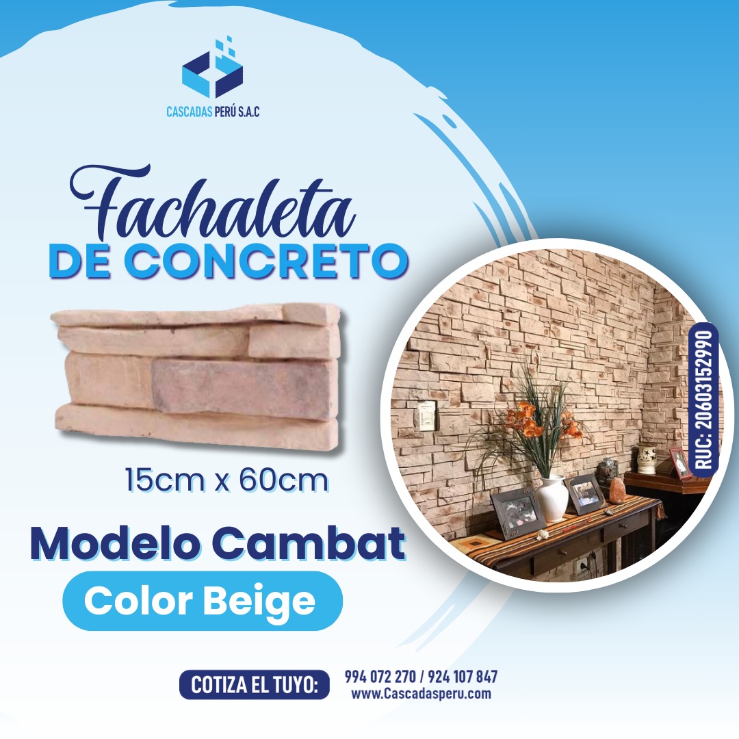 FACHALETAS DE PIEDRA - FACHALETAS DE MADERA - FACHALETAS DE CONCRETO - FACHALETAS MODERNAS